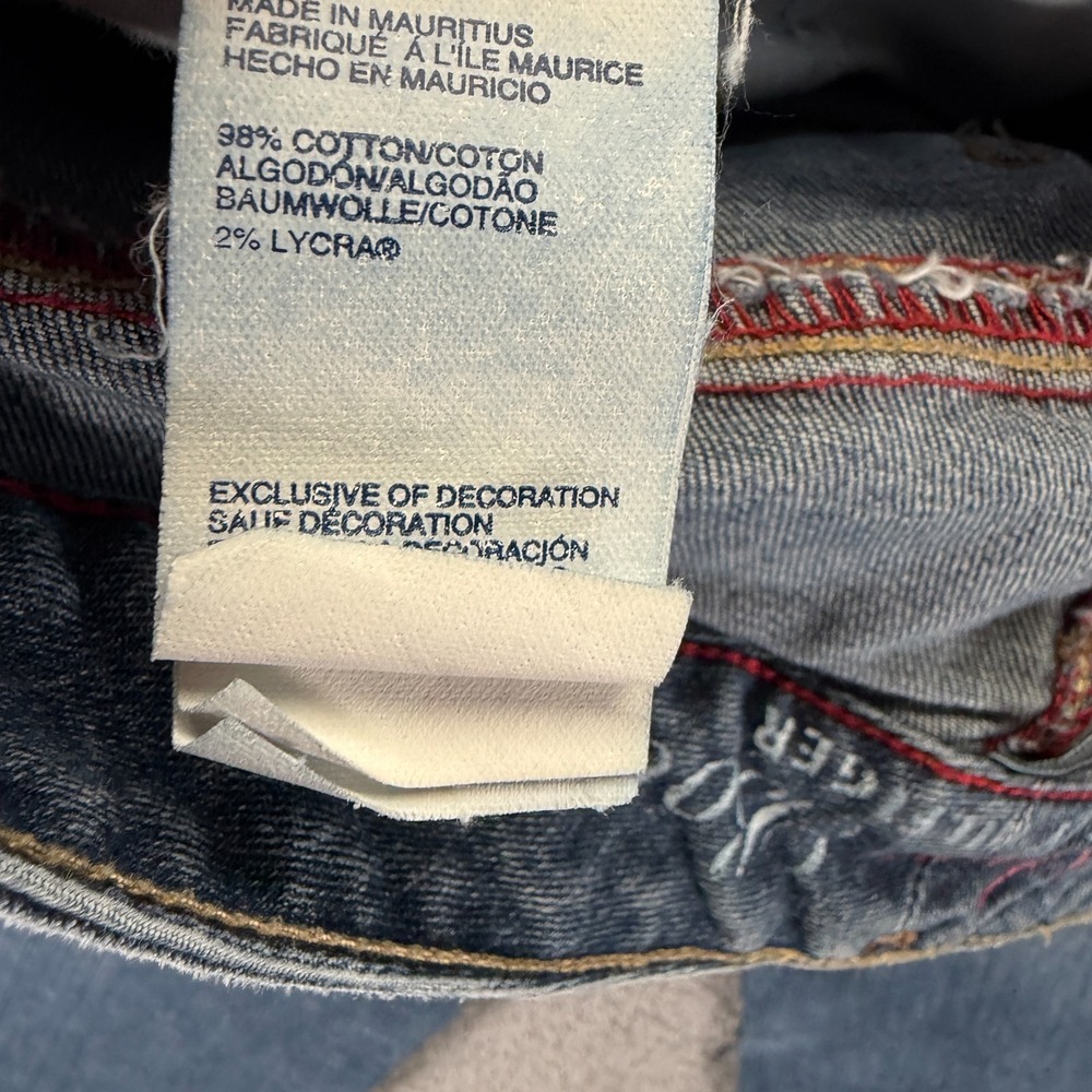 Tommy Hilfiger Freedom Jeans Womens 6 Blue Cotton Denim Bootcut Faded Stretch - Picture 7 of 11